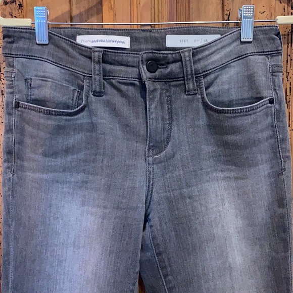 Anthropologie Pilcro Stet Slim Ankle Jeans Size 28 Grey Wash - Picture 2 of 6